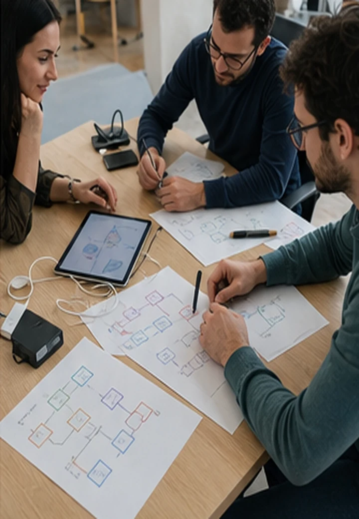 Equipo diseñando integración operativa